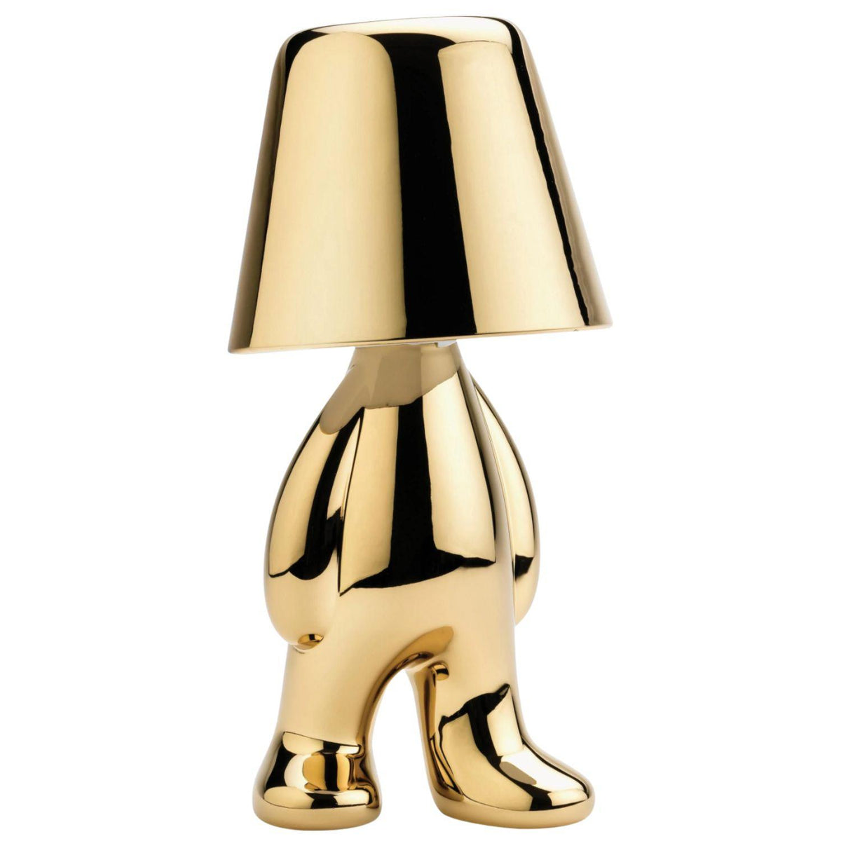 Sbam Design - Mr Bucket lampada da tavolo Uomo in piedi, Oro