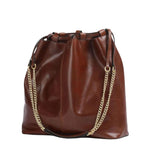 THE BRIDGE - Story line large bucket with chain, Brown