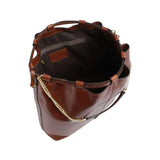 THE BRIDGE - Story line large bucket with chain, Brown