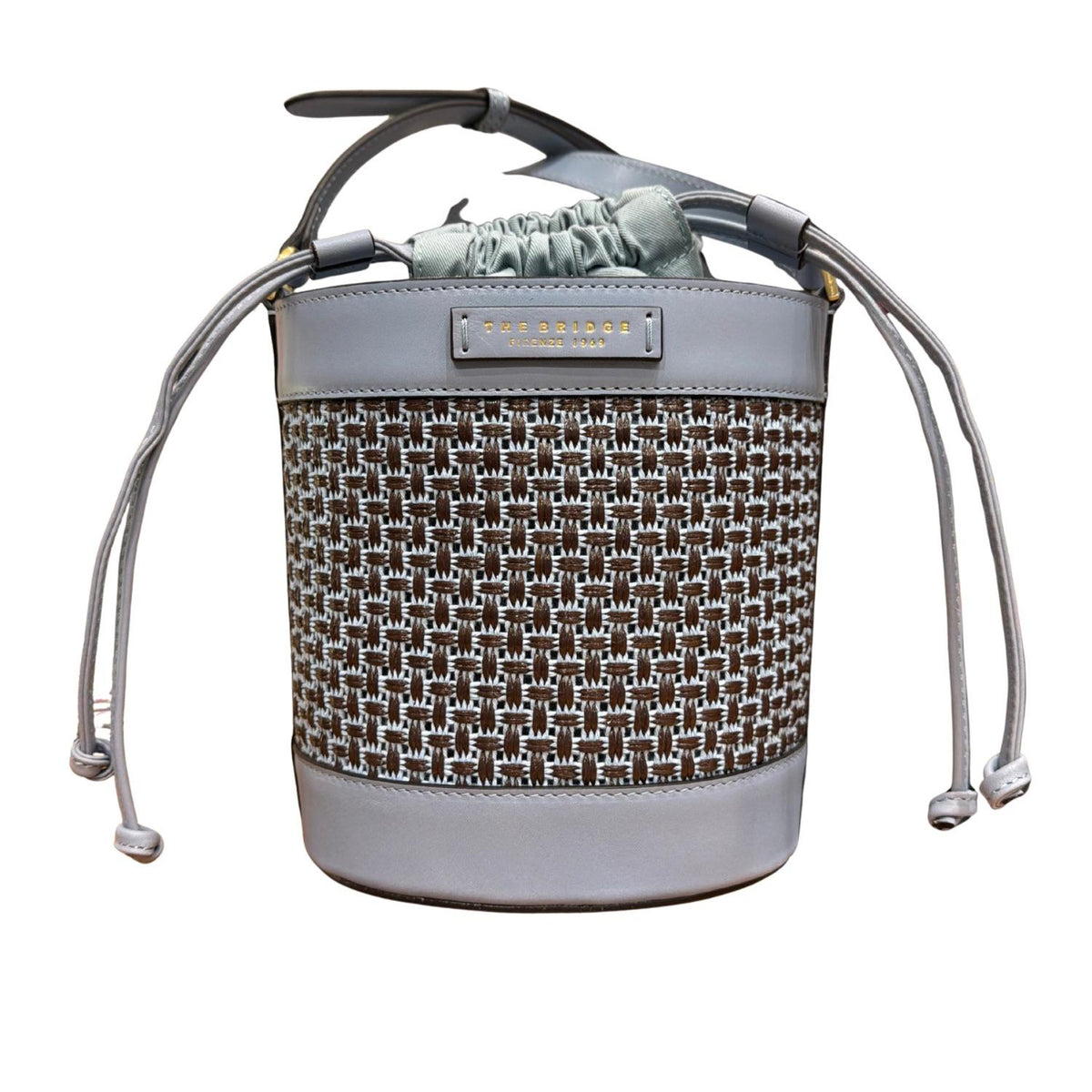 The bridge - Borsa a secchiello linea Luna SS26, Celeste 