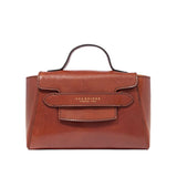 Borsa pelle donna con tracolla removibile Lucrezia, Marrone