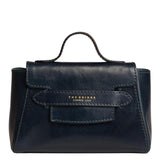  The Bridge - Borsa pelle donna con tracolla removibile Lucrezia, Blu Oltremare