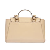 Borsa pelle donna con tracolla removibile Lucrezia, Beige