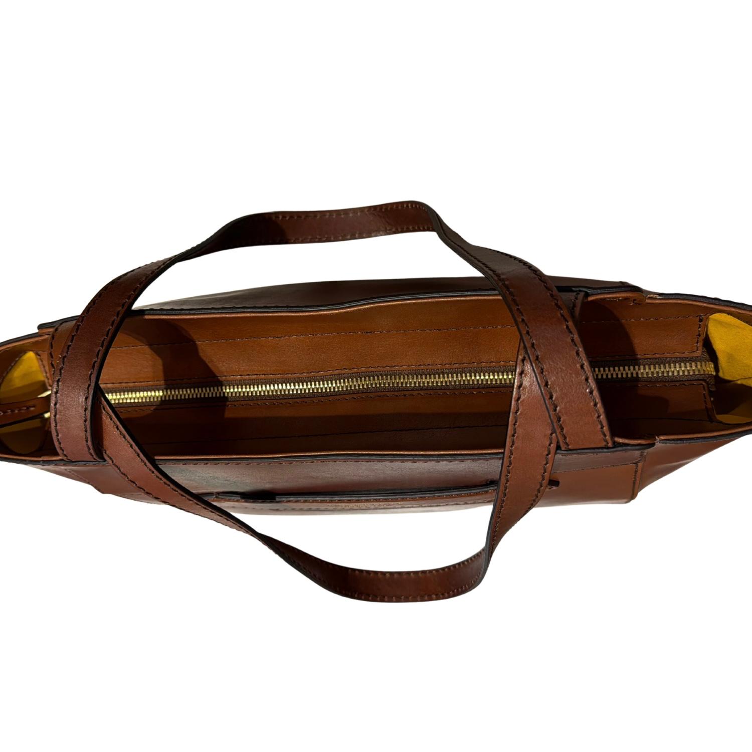 The bridge - Shopper linea Lucrezia in pelle, Marrone