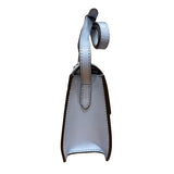 The Bridge - Tracollina in cuoio e filo di cotone linea Lucrezia SS26, Azzurro