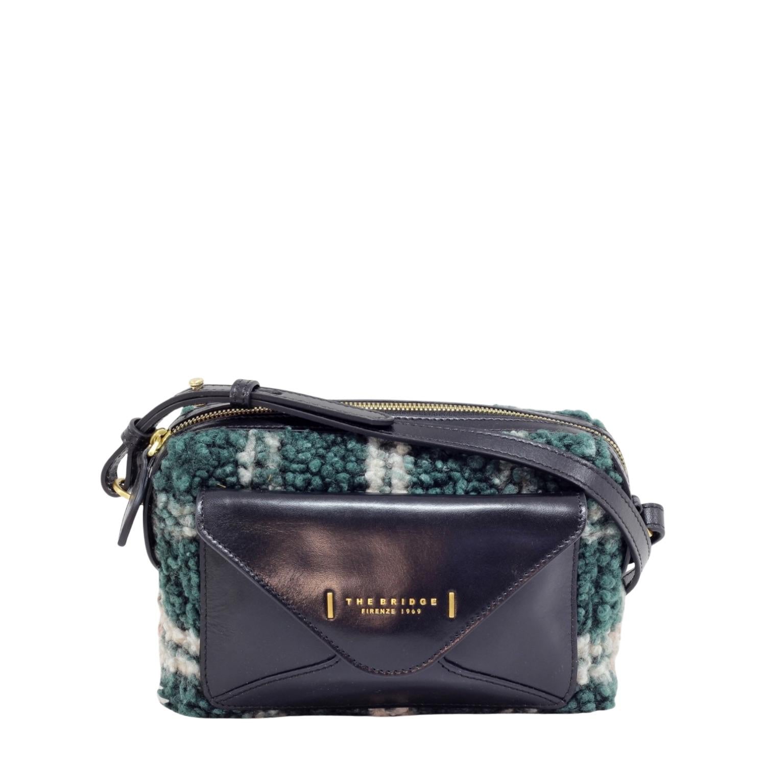 The Bridge - Borsa a Tracolla in lana e pelle Frida Wow, 