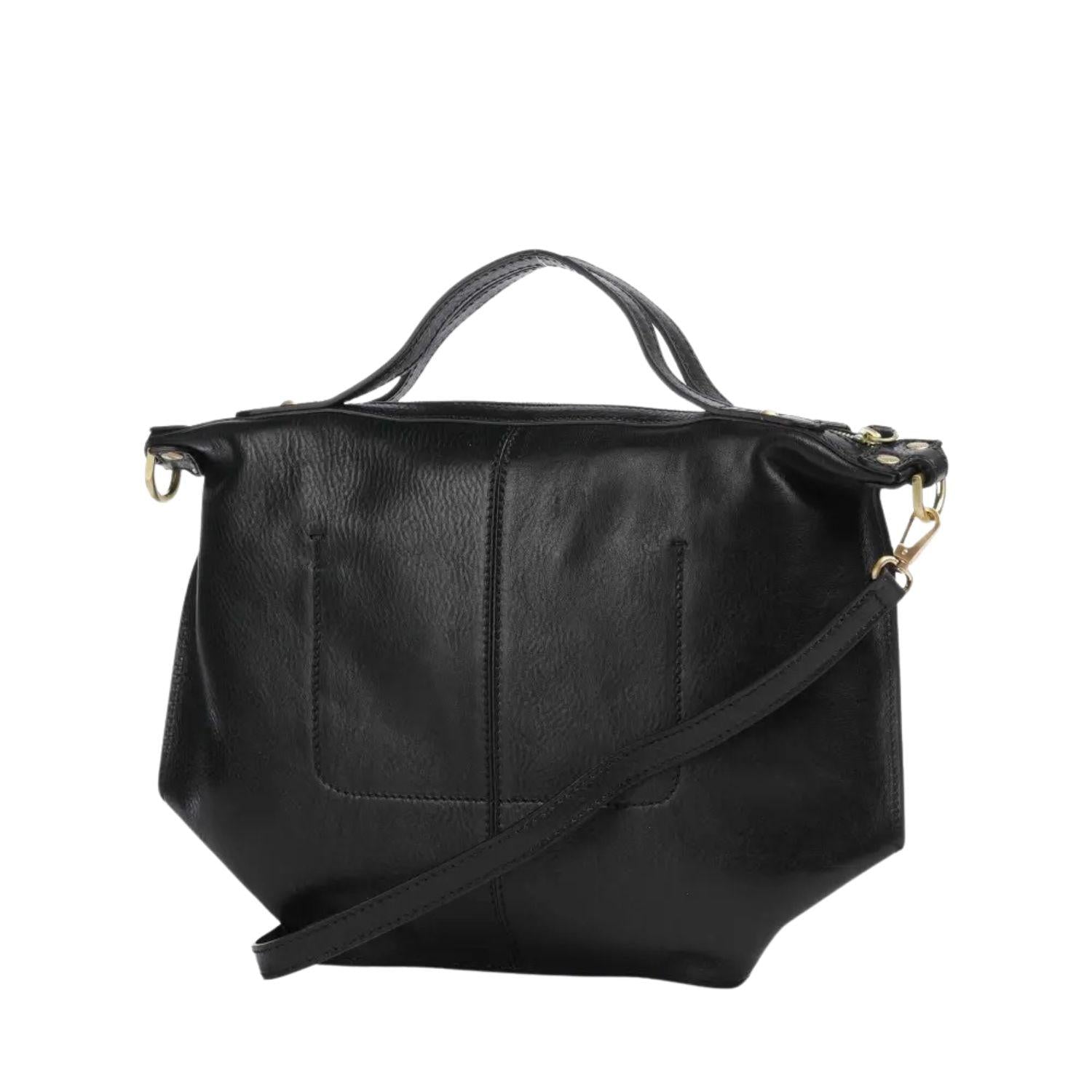 The Bridge - ICONS Borsa a mano con tracolla in pelle, Nero