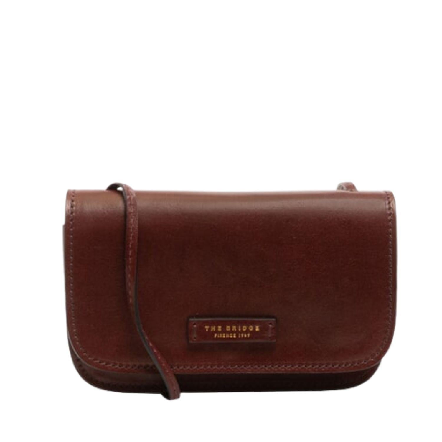 The Bridge - Tracollina in pelle linea rustici, Mogano