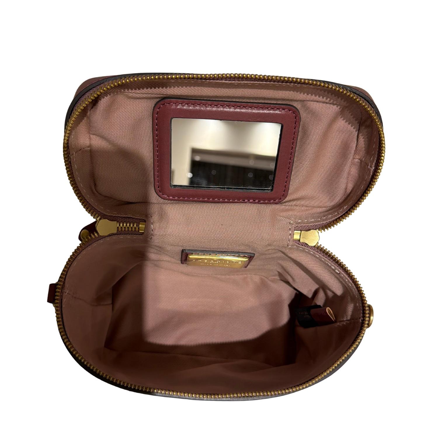 The Bridge - Tracollina vanity in pelle, Malva