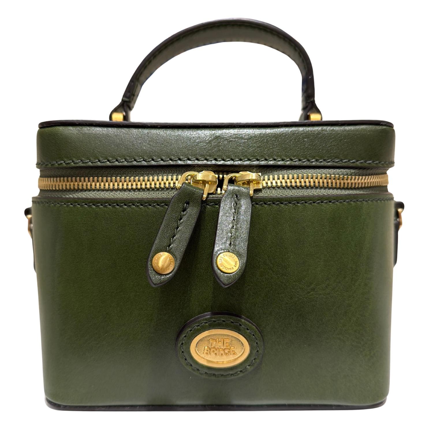 The Bridge - Tracollina vanity in pelle, Verde