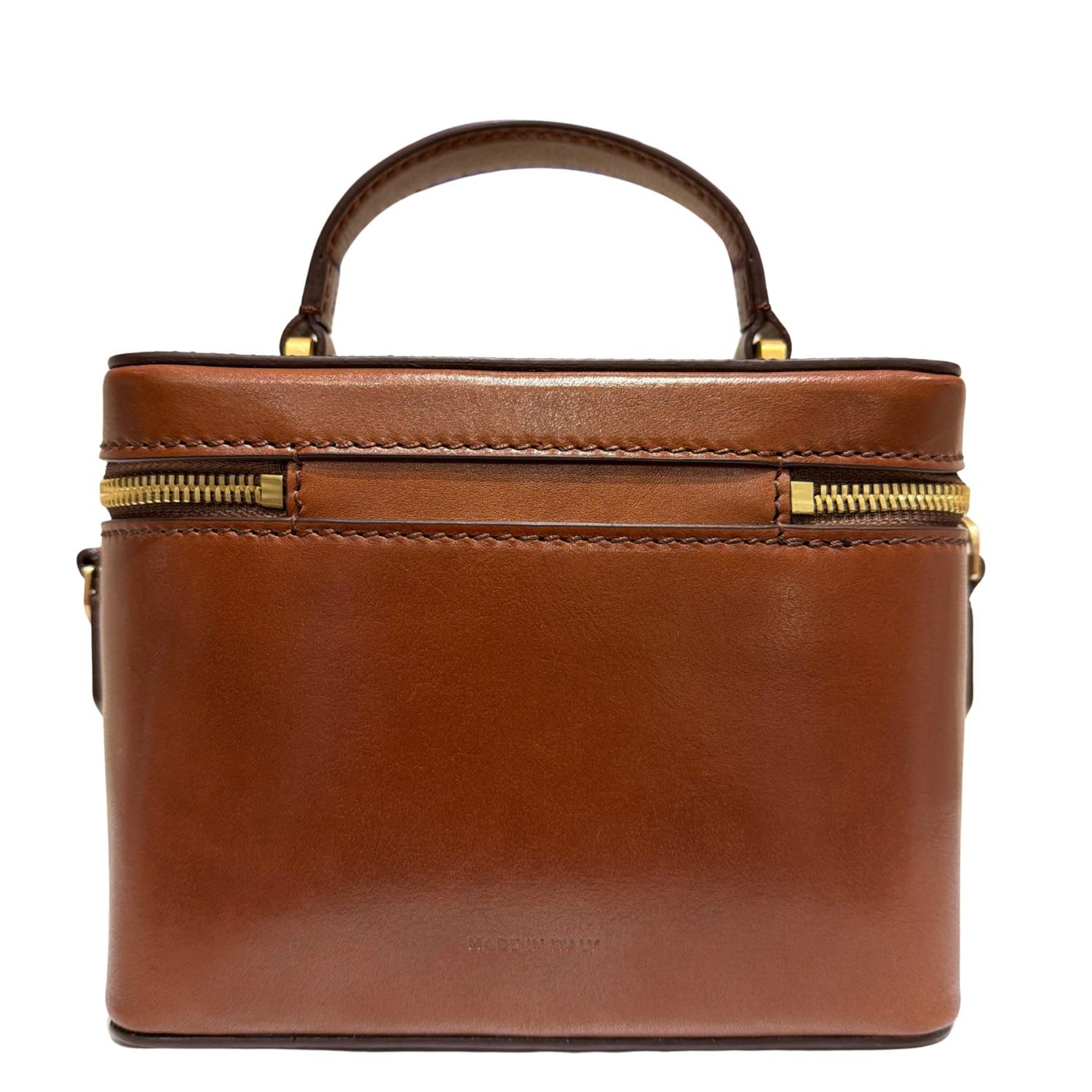 The Bridge - Tracollina vanity in pelle, Marrone