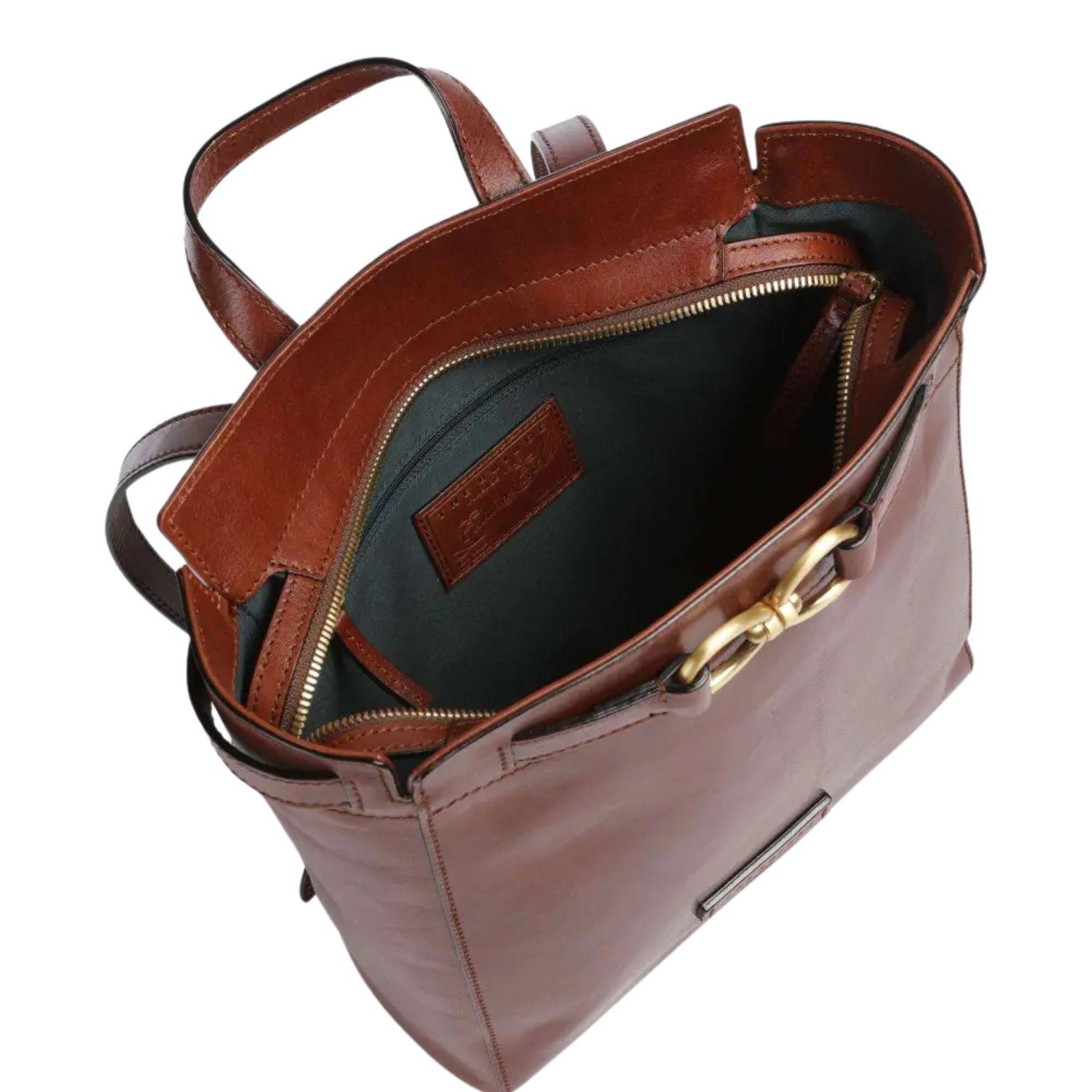 Zaino in pelle Isotta, Marrone
