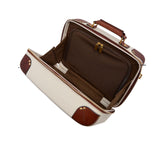 The Bridge - Beauty Case in Pelle e Policarbonato, Bianco