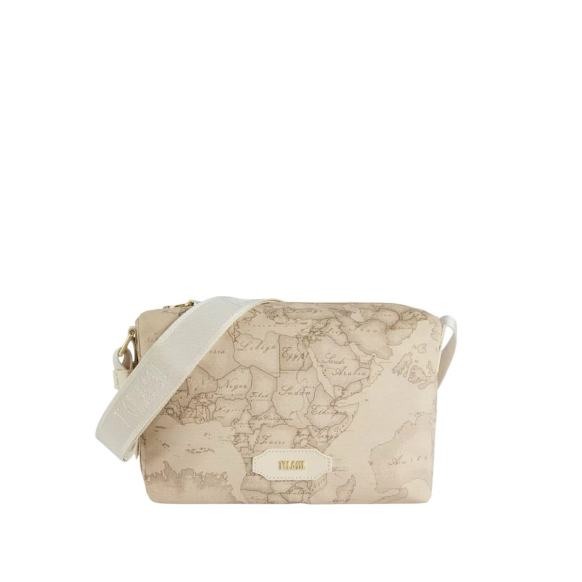 ALVIERO MARTINI - Tracolla Geo Soft Raphia, Neutro