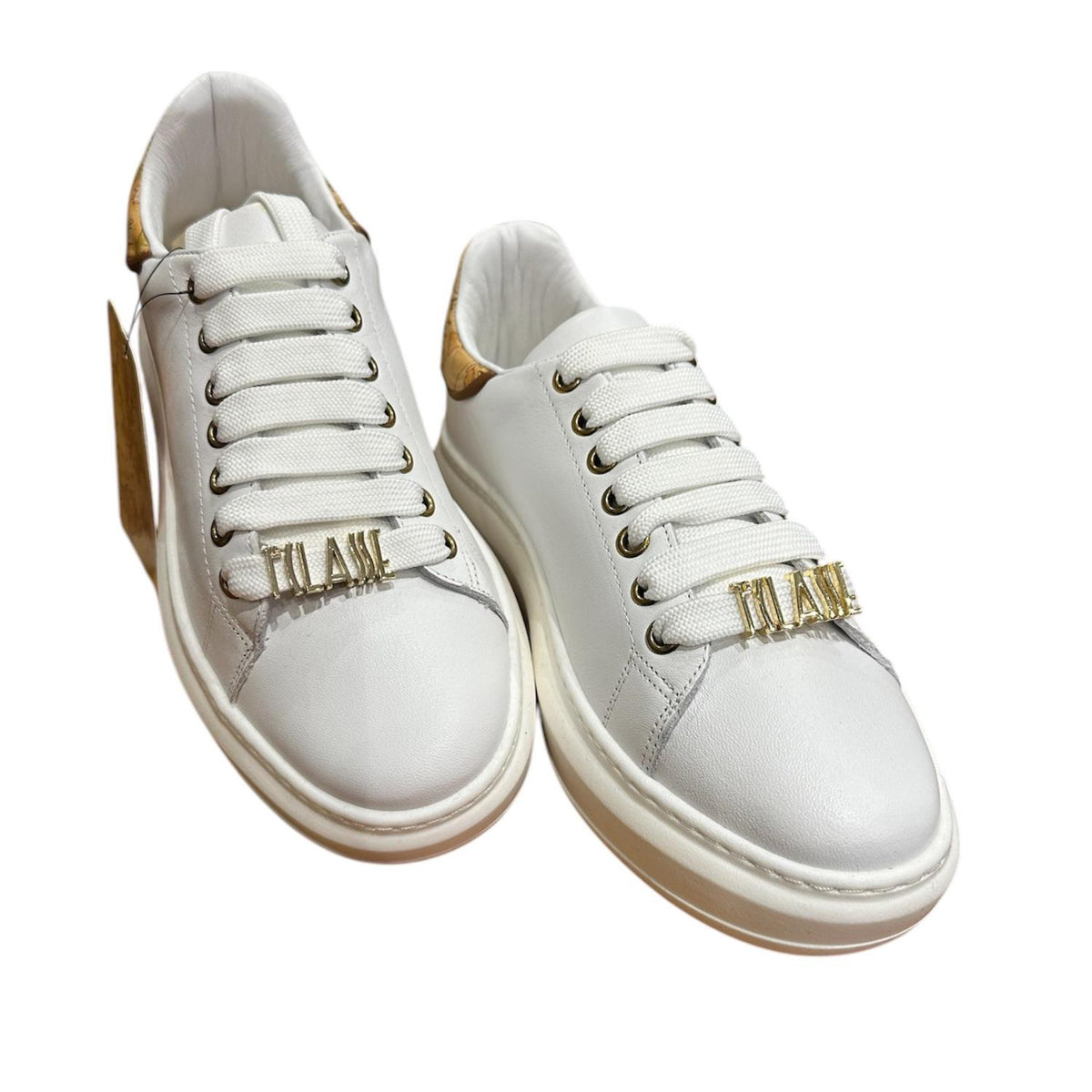  N. 38 Sneakers pelle, Bianco