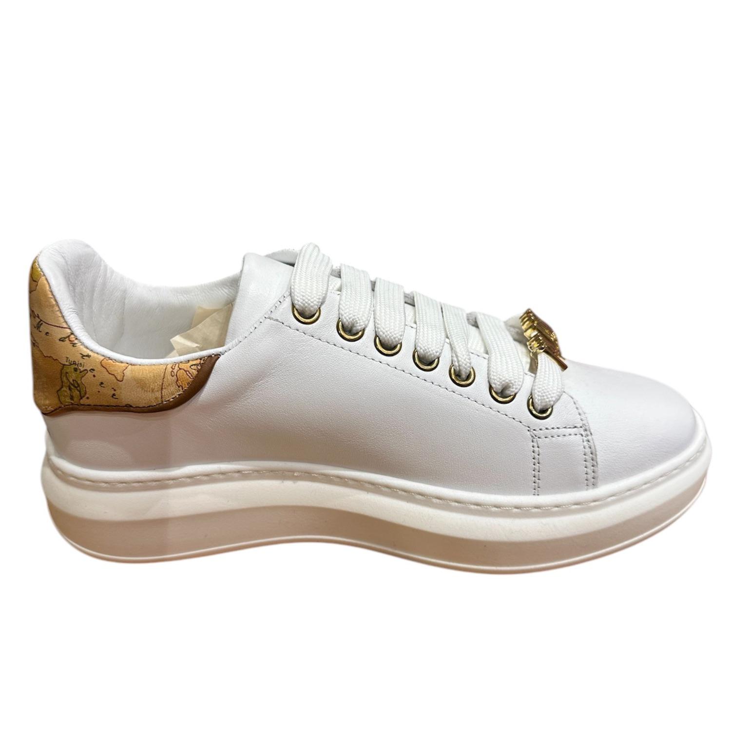  N. 38 Sneakers pelle, Bianco