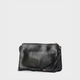 THE BRIDGE - Borsa a tracolla con zip e tasche esterne, Nera