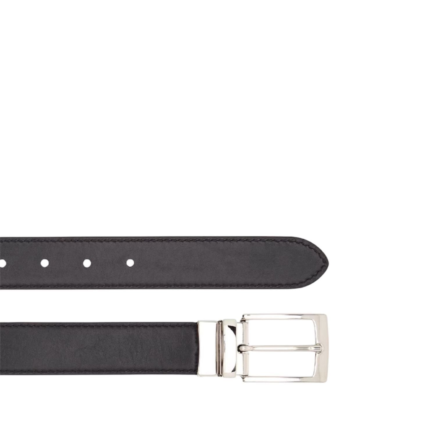 THE BRIDGE - Cintura reversibile Brunelleschi, Nero/Marrone