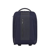 PIQUADRO -Trolley cabina portabile a zaino in tessuto riciclato Brief2, Blu