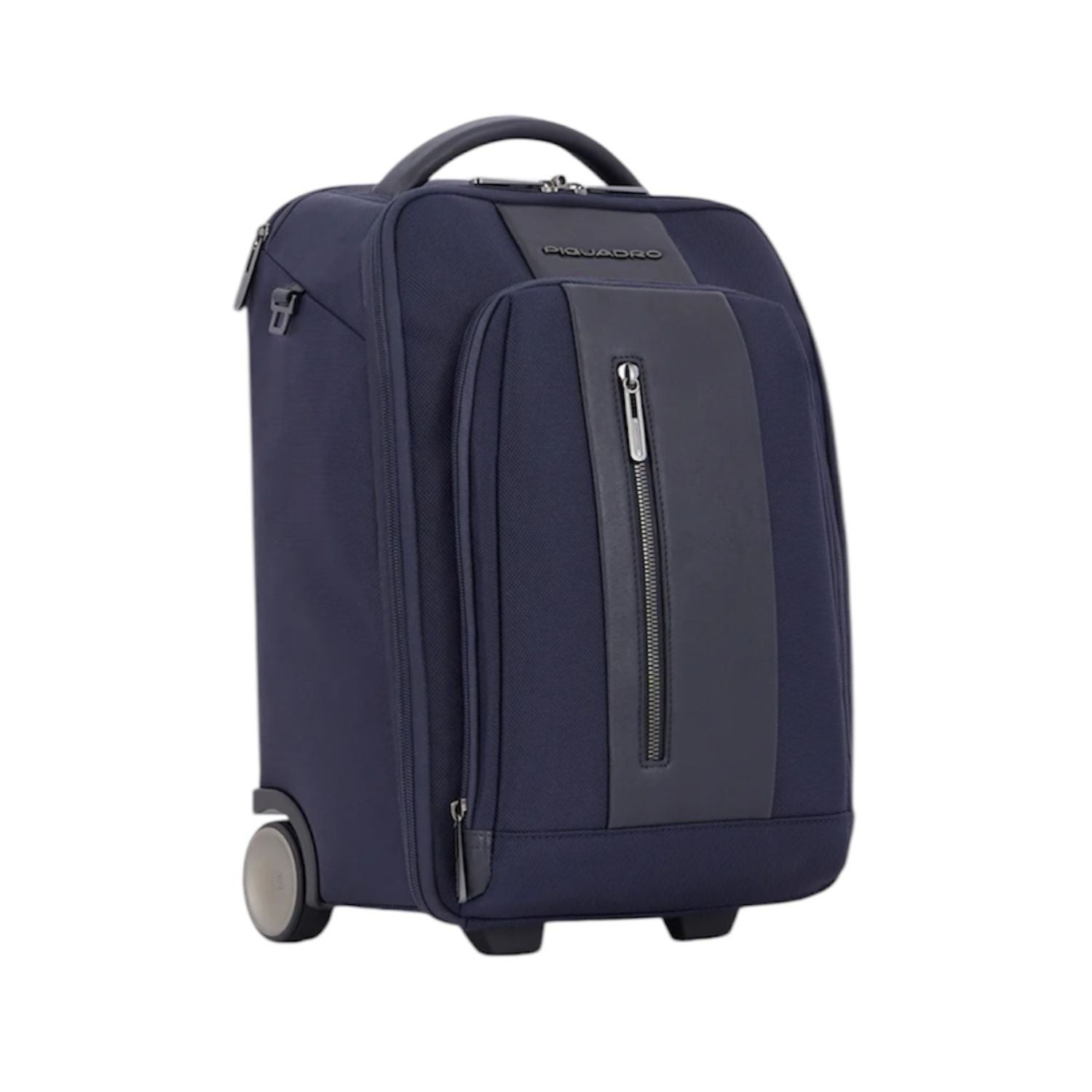 PIQUADRO -Trolley cabina portabile a zaino in tessuto riciclato Brief2, Blu