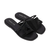 PATRIZIA PEPE - N 38 Ciabattina in pelle con strass, Nero 