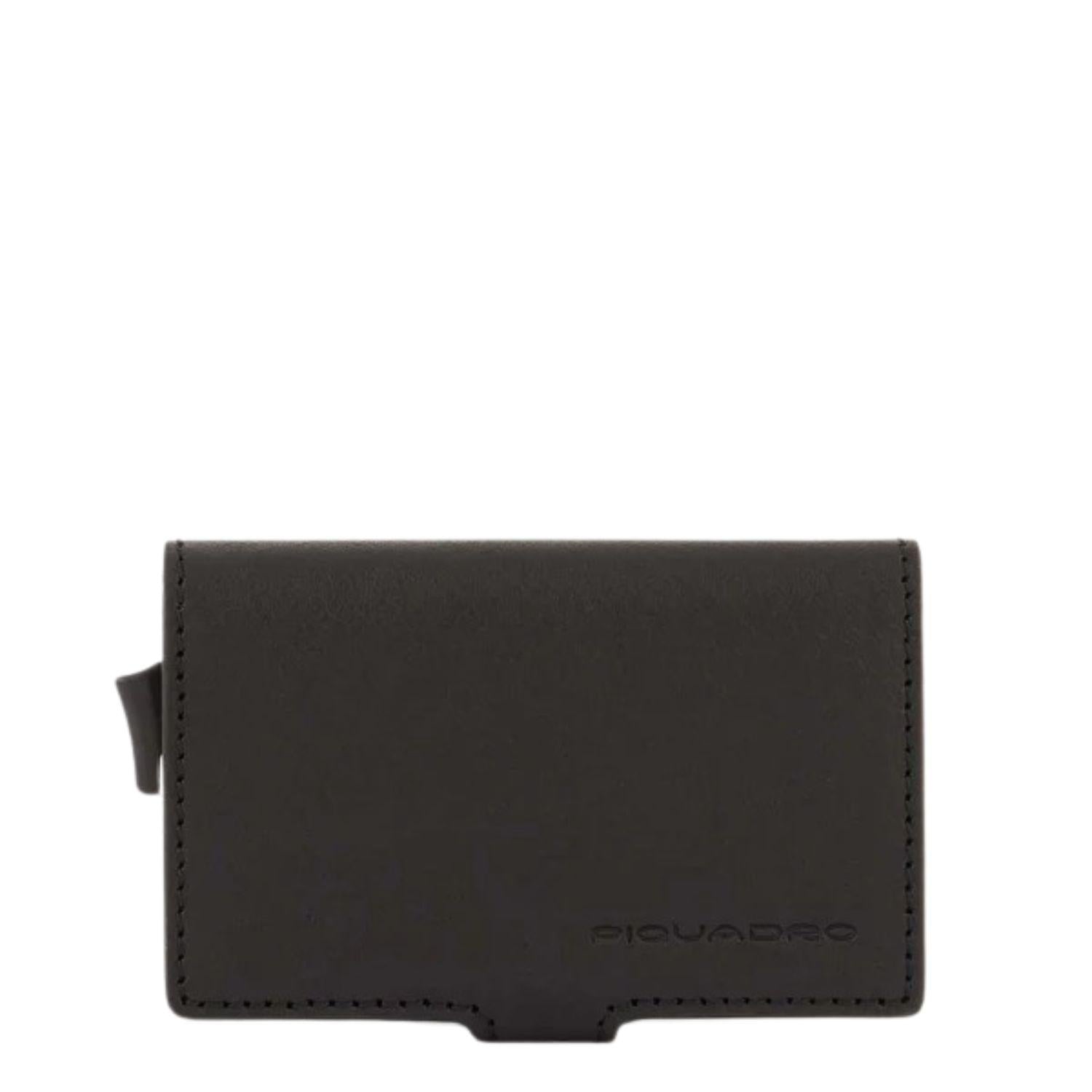 PIQUADRO - Wallet automatico porta carte B3, Testa di Moro