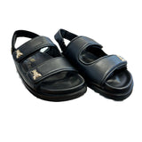 PATRIZIA PEPE - N.35 Sandalo con fasce in pelle, Nero 