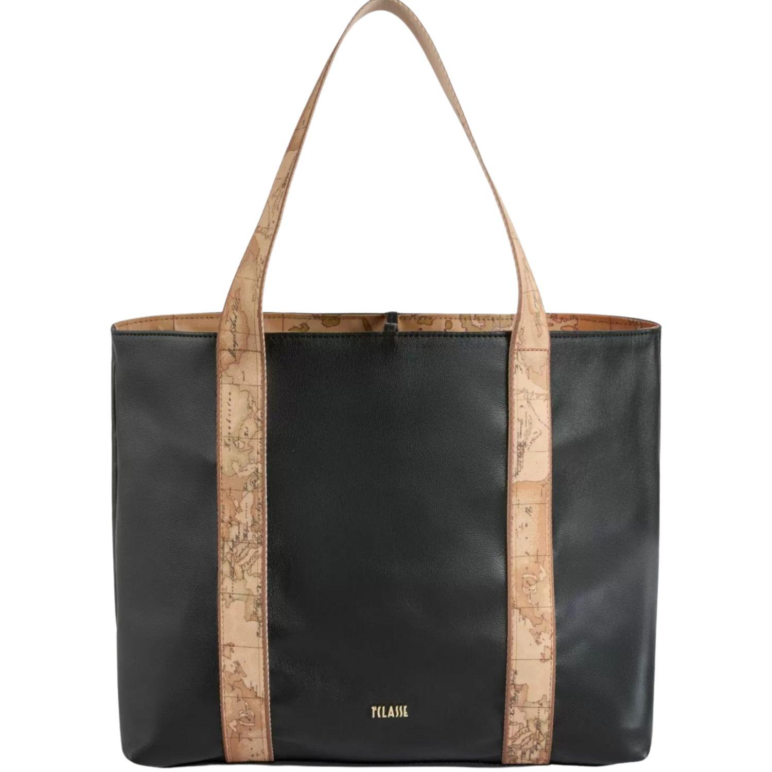ALVIERO MARTINI - Reverse Soft borsa shopping reversibile, Nera