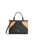  ALVIERO MARTINI - Borsa a mano con tracolla in tessuto goffrato Flying City, Nero