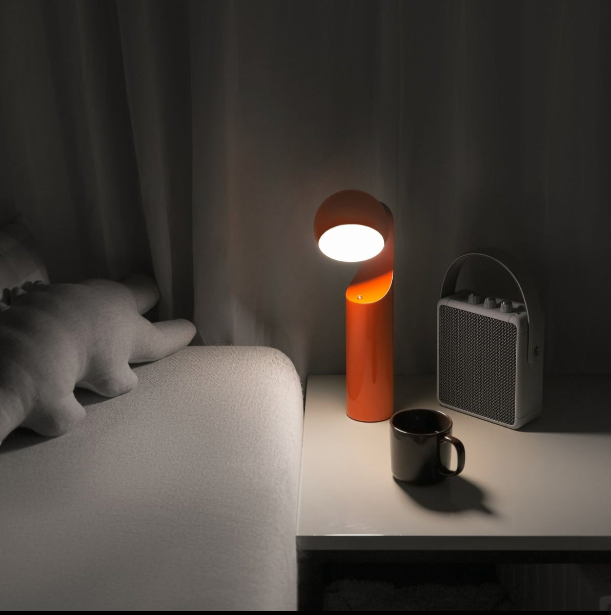 SBAM DESIGN-Mono Lampada da tavolo ricaricabile Arancione