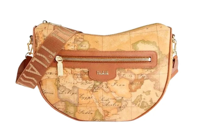 ALVIERO MARTINI - Geo Classic tracollina a mezzaluna E055 Beige