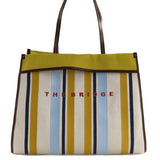 THE BRIDGE - Borsa shopper in cotone Elisa, Righe Multicolore