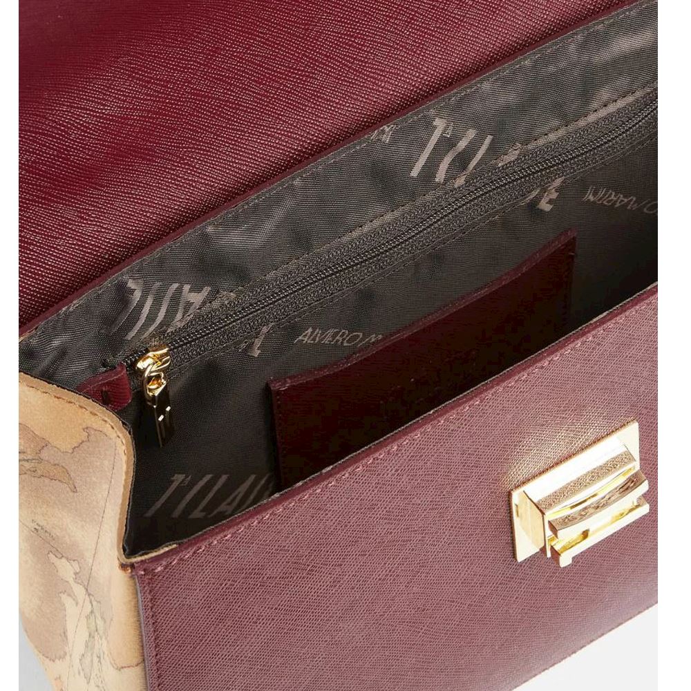 ALVIERO MARTINI 1a CLASSE - Ideal Bag tracolla con catena Burgundy