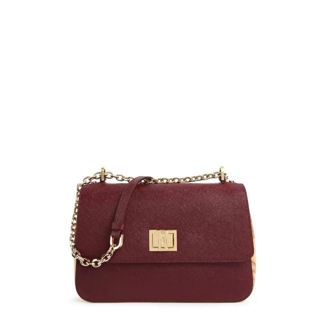 ALVIERO MARTINI 1a CLASSE - Ideal Bag tracolla con catena Burgundy