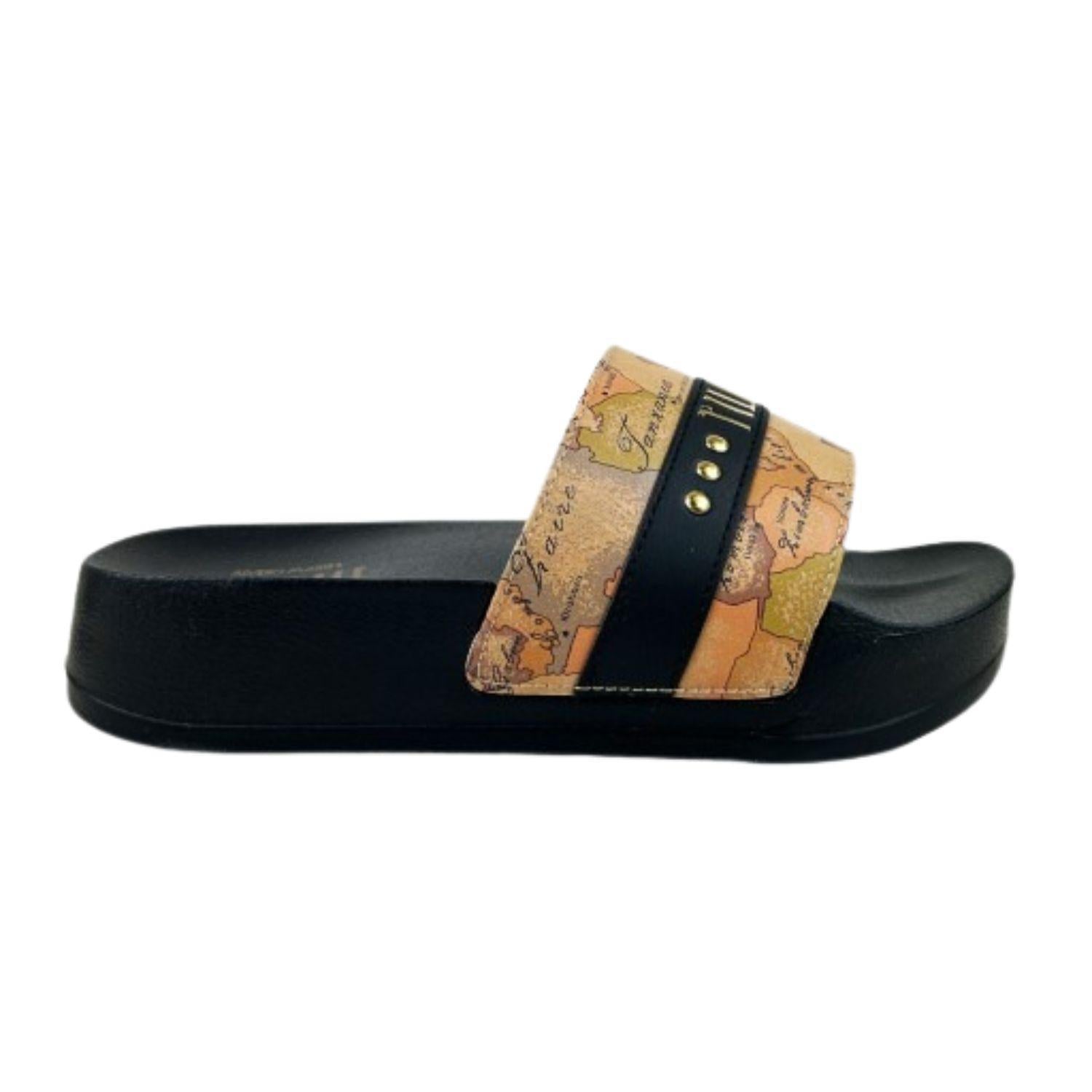 ALVIERO MARTINI - High-bottom beach slippers N. 36, Black 