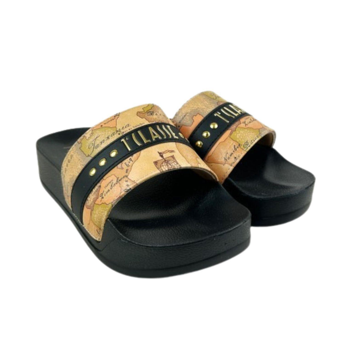 ALVIERO MARTINI - High-bottom beach slippers N. 36, Black 