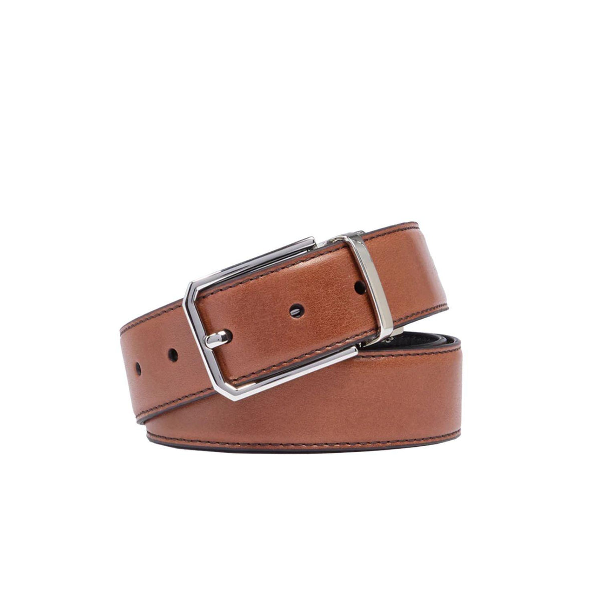THE BRIDGE - Cintura reversibile linea Brunelleschi, Nero e Marrone