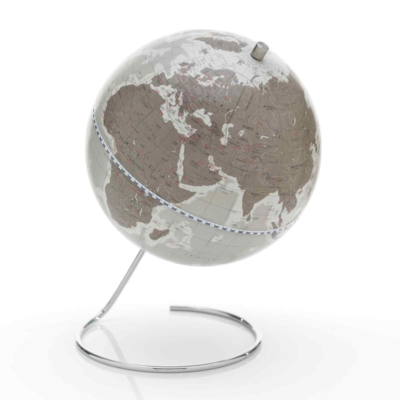 ZOFFOLI - Mappamondo da tavolo design moderno Cosmo Grigio