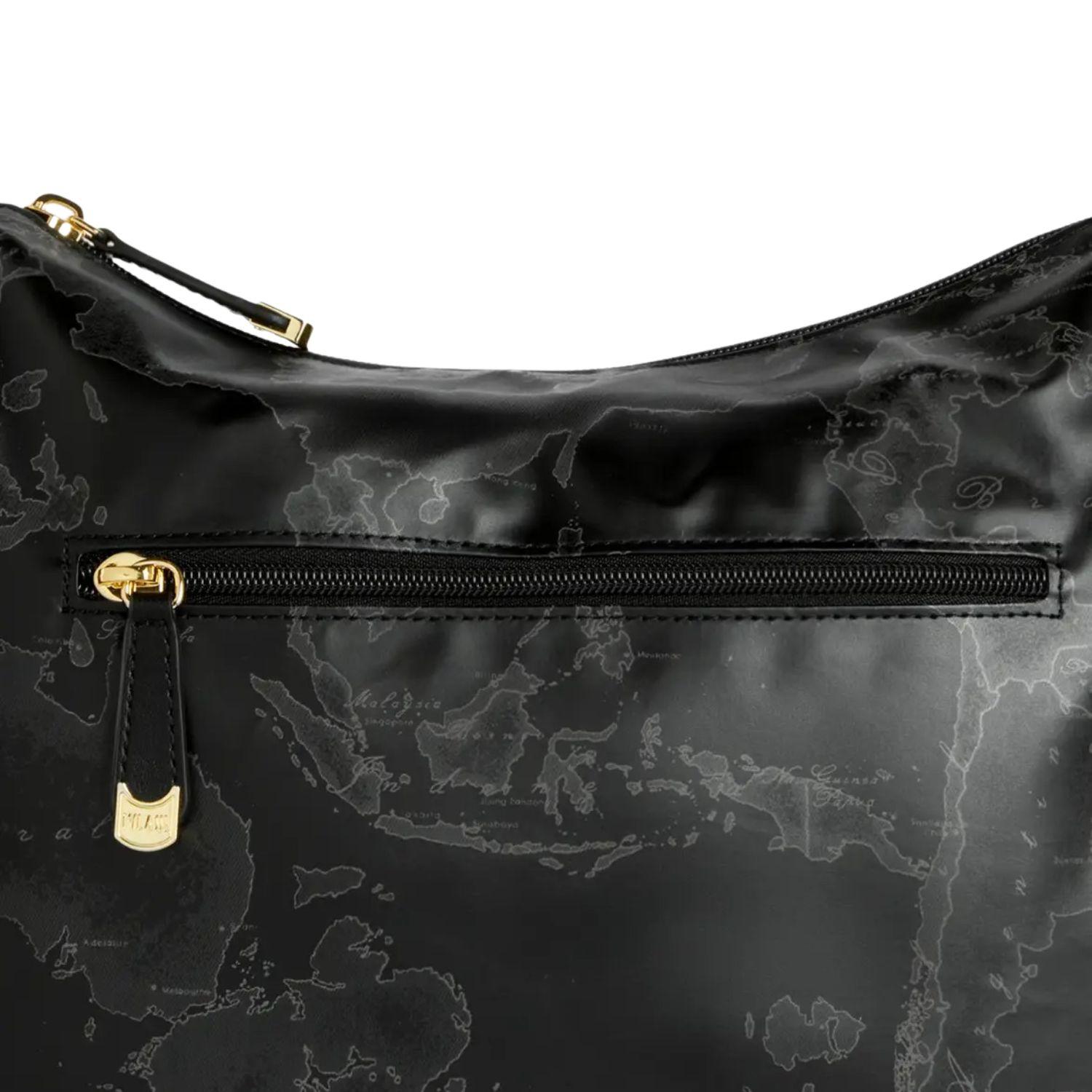  Sottospalla con tracolla Geo Soft, Nero
