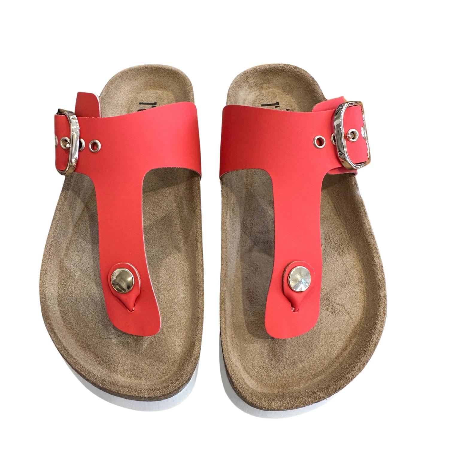 ALVIERO MARTINI - N.35  Geo Mirage sandali infradito Rosso, Corallo