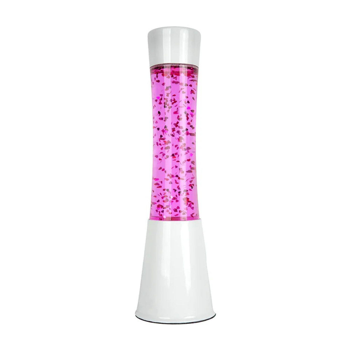 FISURA - LavaLamp con Cuori Glitterati, Rosa