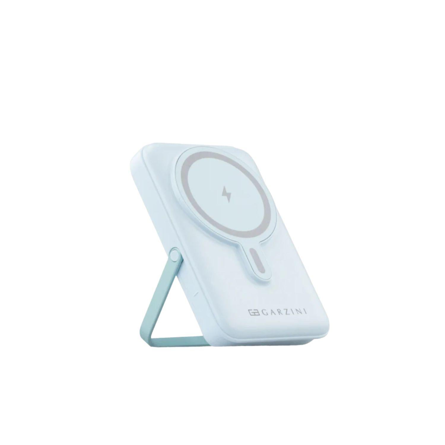 Garzini - Magsafe powerbank con cavi lightning USB-C e Micro-USB, Azzurro