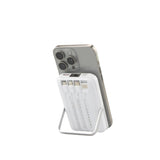 Garzini - Magsafe powerbank con cavi lightning USB-C e Micro-USB, Bianco