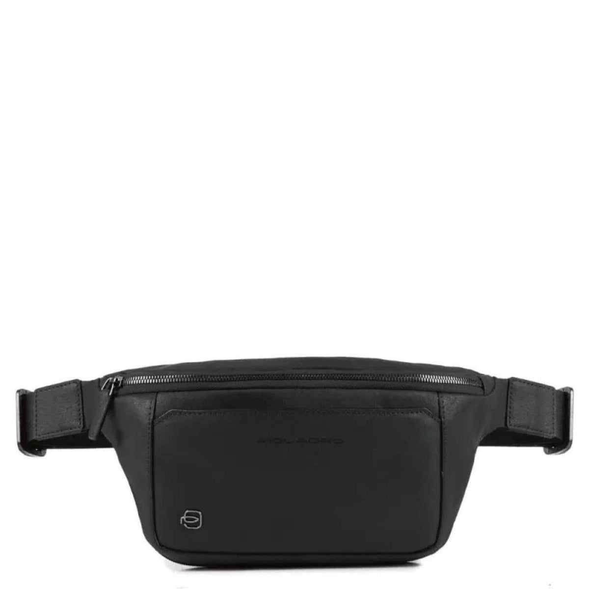 PIQUADRO - Marsupio in pelle linea Black Square, Nero