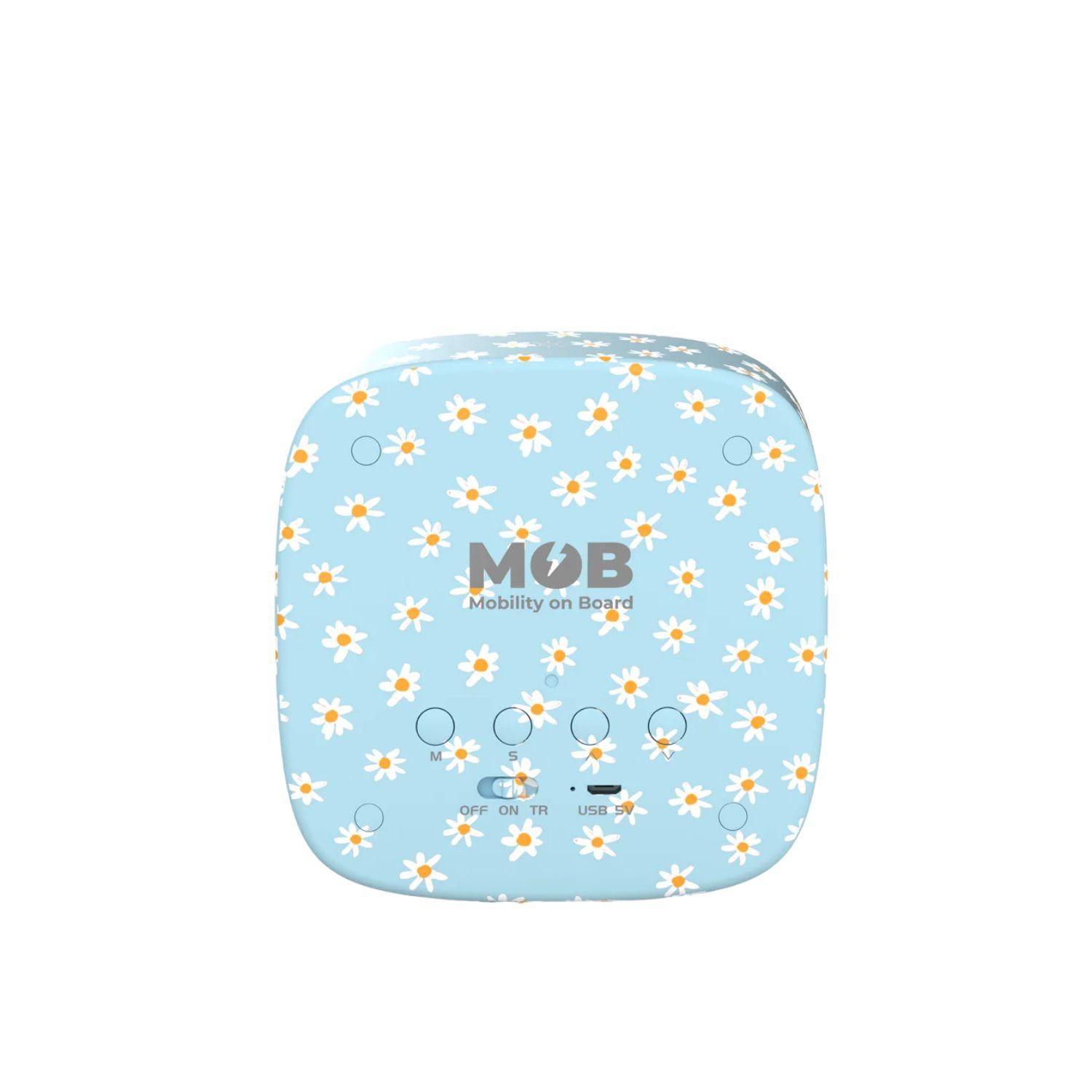 Mob - Sveglia e luce notturna, Fiori Azzurro e Giallo