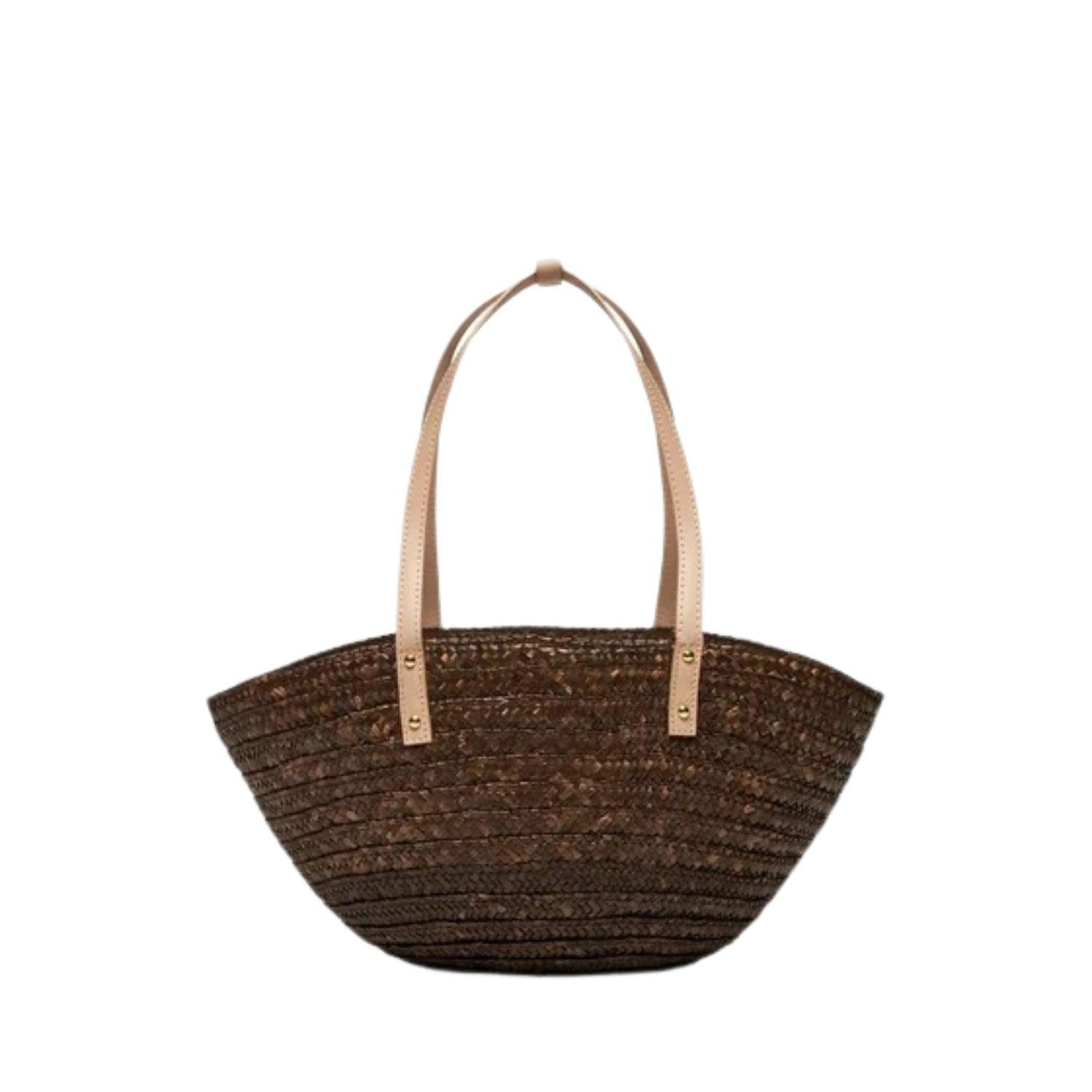 PATRIZIA PEPE - Borsa piccola in paglia, Marrone