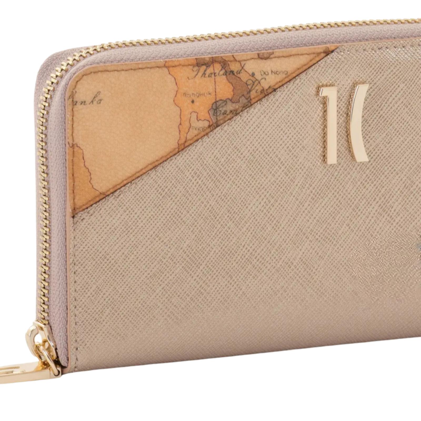 Alviero Martini - Portafoglio con zip around , Oro