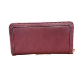 Portafoglio in pelle con zip around, Lilla