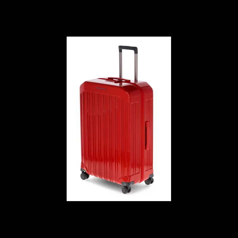 Piquadro - Trolley medio rigido a quattro ruote, Rosso