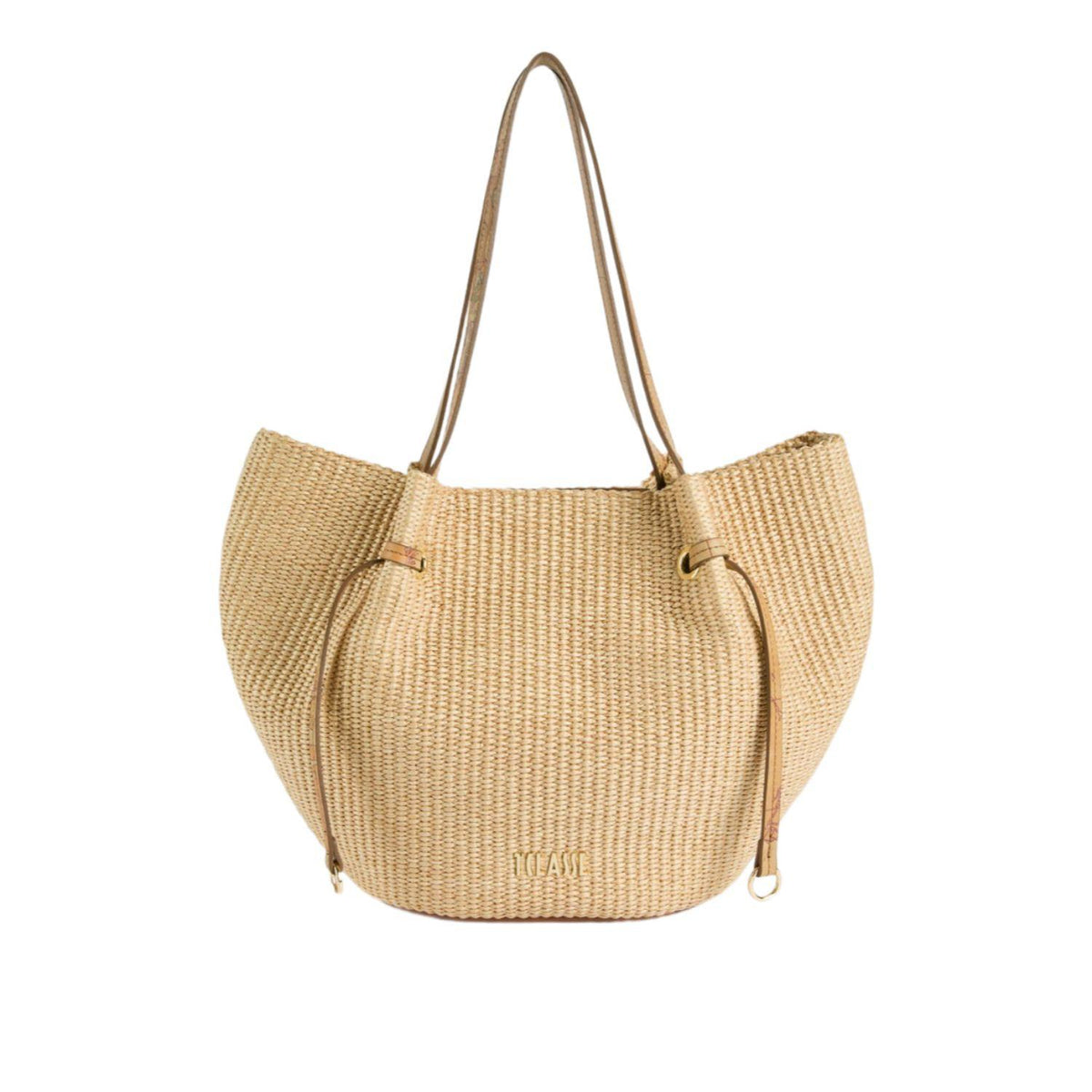 ALVIERO MARTINI - Borsa Shopping geo Bambù, Naturale